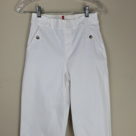 Spanx Stretch Twill Cropped Wide Leg Pants - Picture 4 of 11